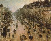 Camille Pissarro The Boulevard Montmartre on a Winter Morning Spain oil painting artist